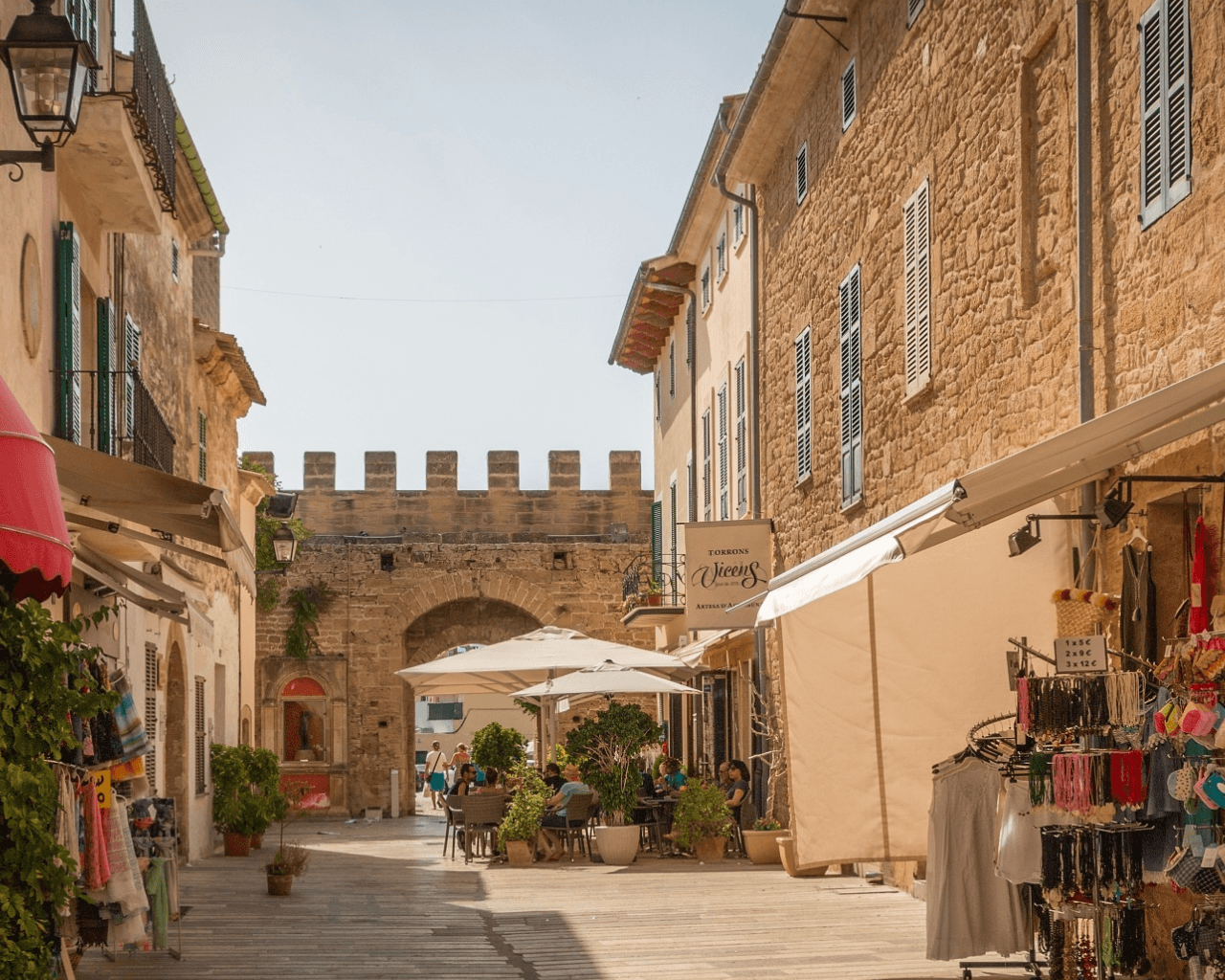 Historic and old alleys of an old town in Europe.