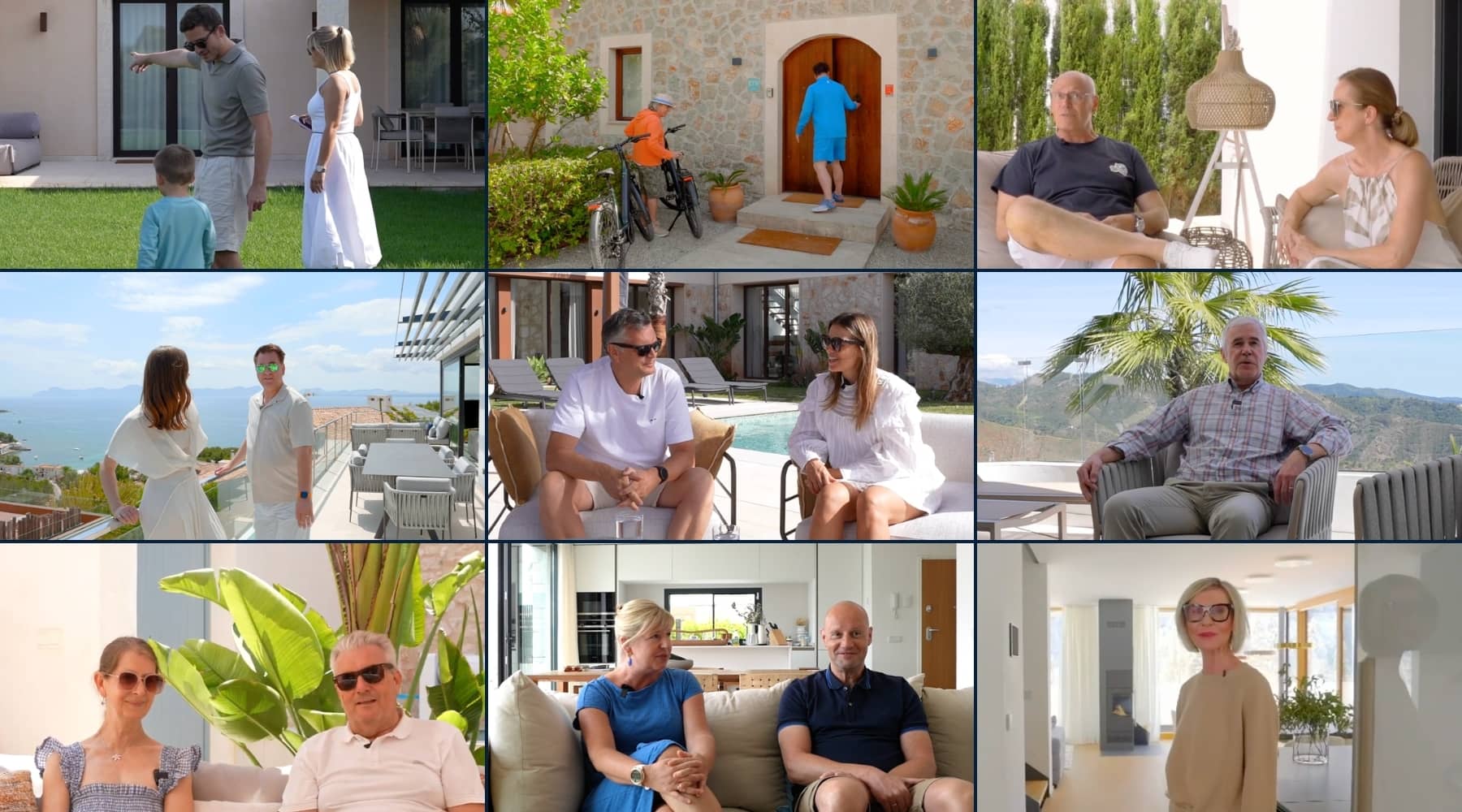 Collage of 9 images of MYNE co-owners