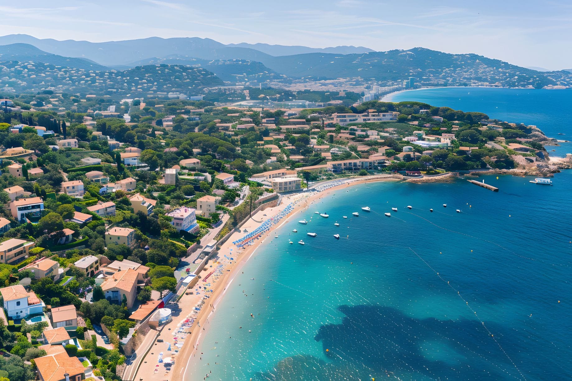 Harbour of Sainte Maxime in France.