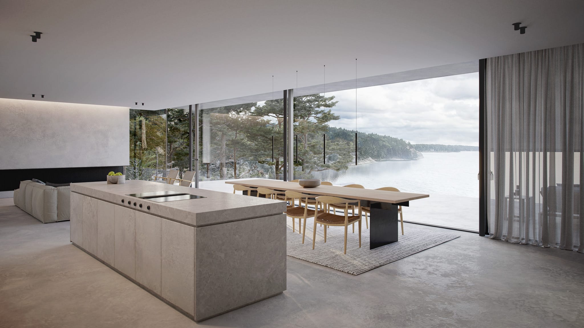 Luxury villa by the water in Sweden.