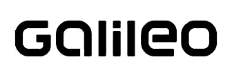 Logo of the tv show called Galileo.